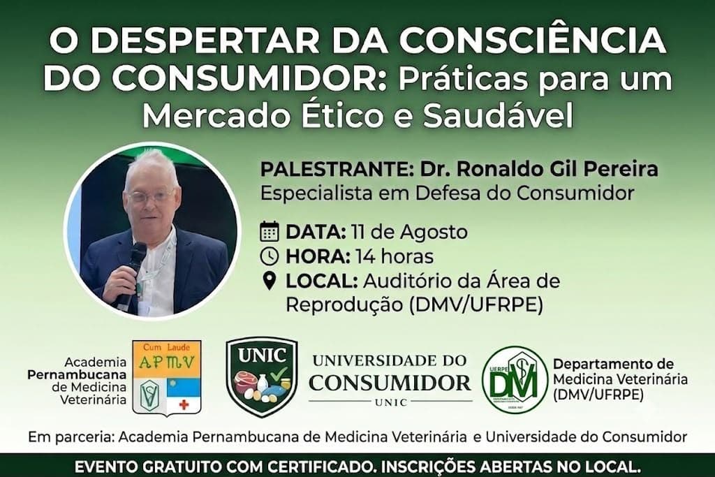 Capa da notÃcia: Palestra: O despertar da consciência do consumidor
